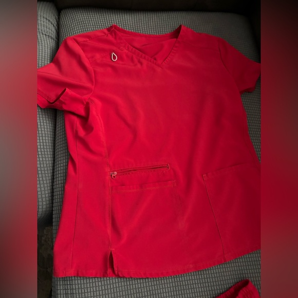 Red Scrub Set - Picture 2 of 7